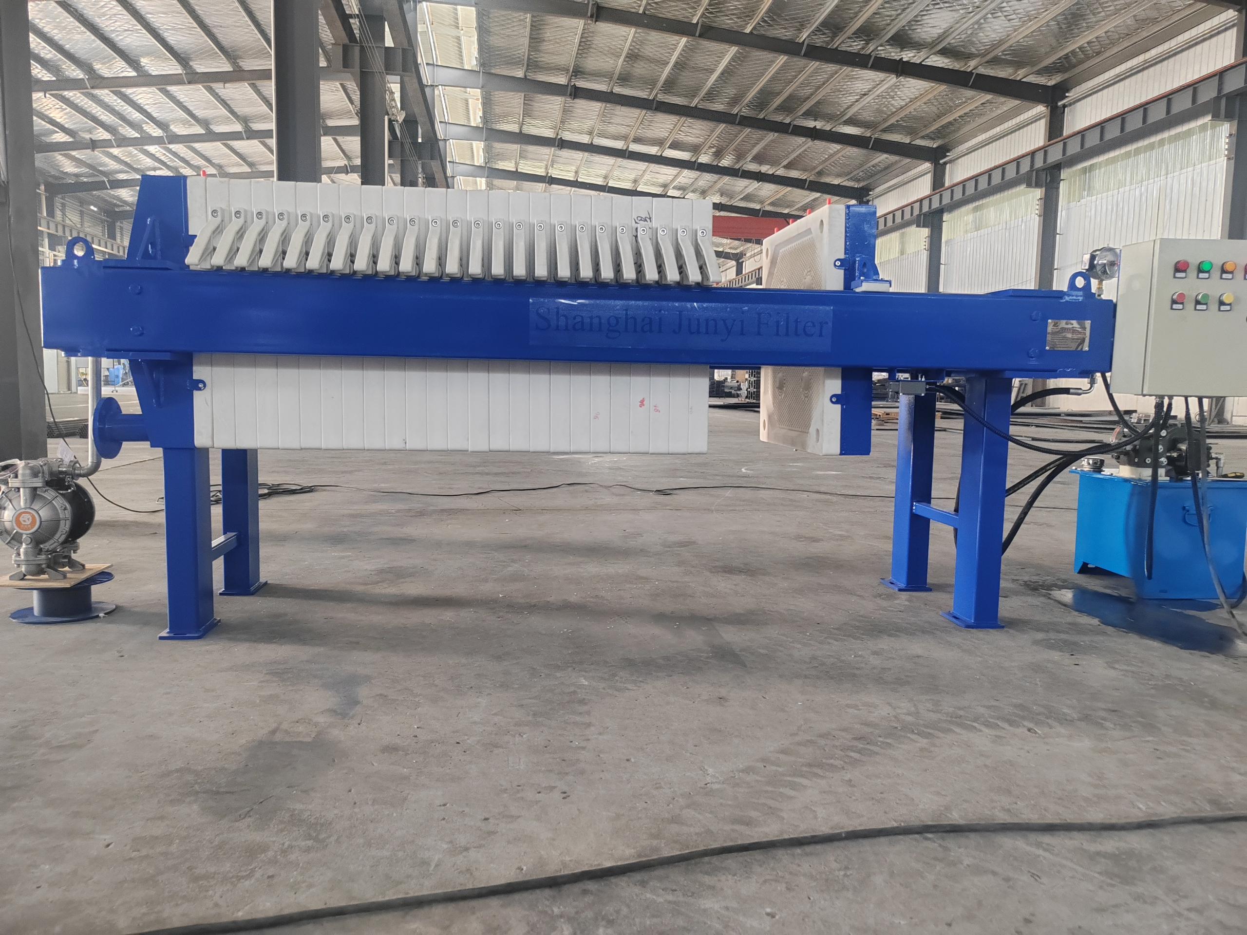 Small Chamber Filter Press  12m2 Filtration Area for Food Industry