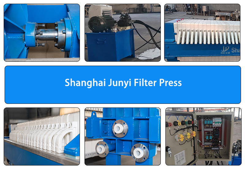 Small Chamber Filter Press  12m2 Filtration Area for Food Industry