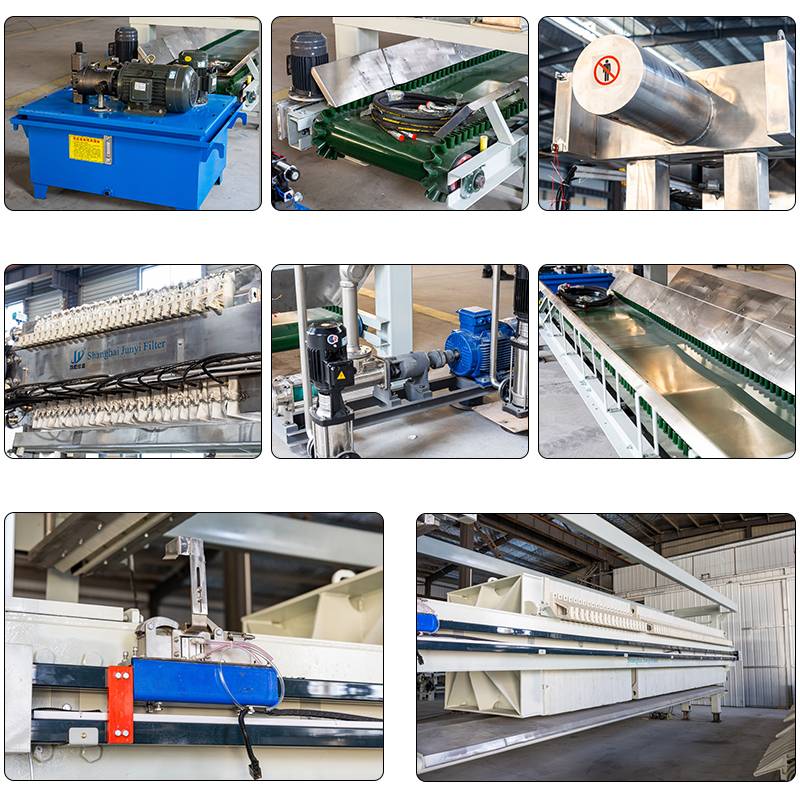 Fully Automatic Filter Press 100m2 Filtration Area With CE Certified for Gold Processing
